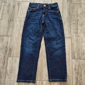 Guess Jeans Boys Size 8‎ Dark Wash Straight Denim Classic Everyday School Logo